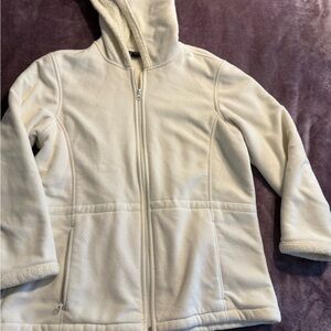 Lands' End Women's Off-White Teddy Jacket